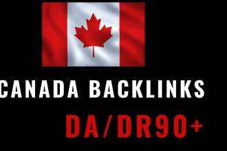 boost canada SEO ranking with high quality canadian backlinks