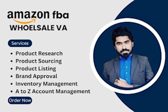 be your expert amazon wholesale va for fba wholesale account