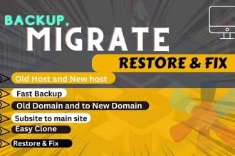 move, migrate, transfer, or backup on your wordpress site