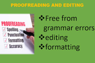 proofread and edit your document