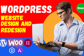 design redesign and develop wordpress website with elementor or divi