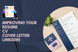 create and upgrade your resume, cover letter, cv, linkedin