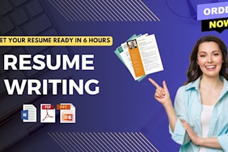 deliver 6 hours professional resume maker and tech CV writing service