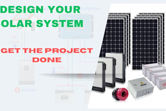 design your off grid and grid connected solar pv system and write your project