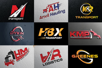 do transport, logistic and trucking logo