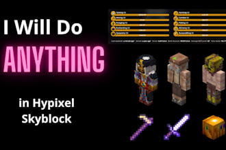 help you with anything in hypixel skyblock