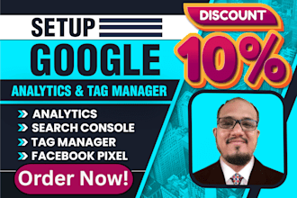 setup google analytics, tag manager and facebook pixel