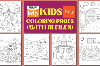 draw coloring book pages for children and adults