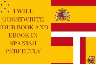 ghostwrite your book and ebook in spanish perfectly