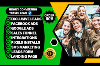 generate  highly exclusive travel leads through facebook ads