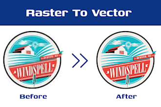 redesign, vectorize or convert logo or graphics to  vector