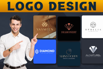 design the best diamond and jewelry logo, including luxury, app, within 24 hours