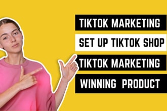 setup up your US, UK tiktok shop, managing tiktok ads and store