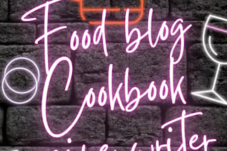 be your professional recipe writer food blog articles
