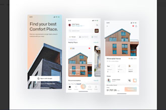 develop responsive real estate app, property listing app, real estate website