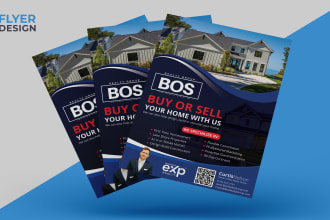 do amazing modern marketing flyer design, dl flyers or pamphlet