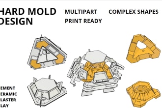 design 3d printable and silicone molds