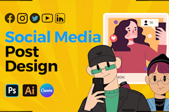 design awesome social media poster, professional instagram post, facebook ads