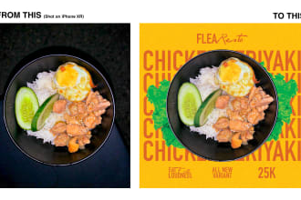 design food poster from raw to an amazing design in 12 hours
