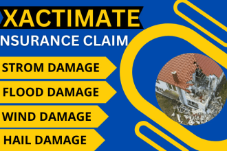 provide xactimate estimate report for insurance claim