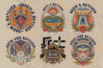 draw fast perfect old school or traditional style tattoo design