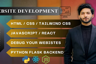 create and fix a website using flask api with sql, mongodb