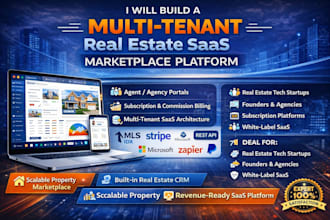 build a multi tenant real estate saas marketplace platform