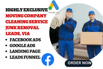 generate moving leads,junk removal,cleaning sales funnel