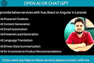 do chat gpt api integration in laravel with vue or react