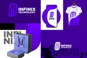 design abstract logo and brand guide