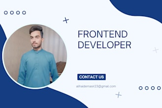 be your front end web developer