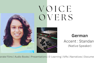 record voice overs in german