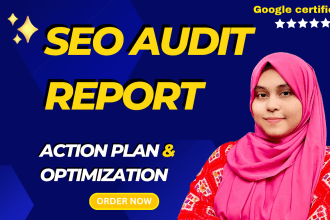 audit technical SEO, website audit report with action plan and website analysis
