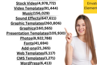 give you any envato elements with minimum rate