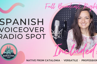 record your spanish voice over radio ad