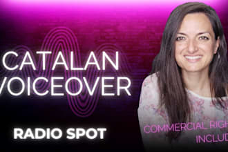 record your catalan voiceover radio ad