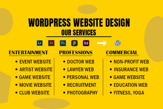build wordpress nonprofit, recruitment, education, website by elementor