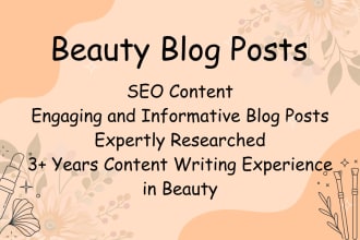 write fantastic beauty blog posts