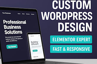 create or redesign professional modern wordpress website