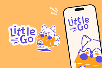design handrawn and cute logo design