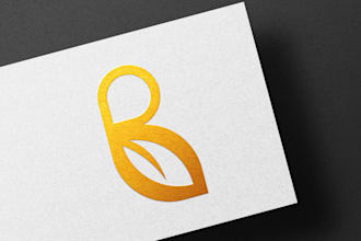 give eye catchy initial letter mark, monogram logo design