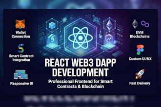 be your expert react frontend and web3 dapp developer