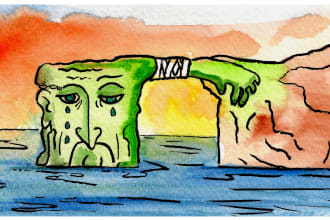 design postcards using traditional mediums