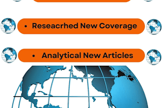 write news summaries, news coverage, analytical news articles