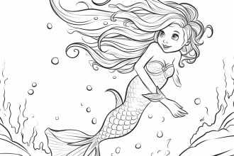 draw coloring book pages for children