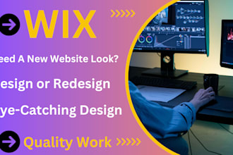 design wix website, build wix  and do wix website redesign