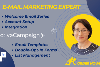 create a welcome email automation using activecampaign