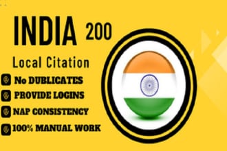 do india local citations and directory submissions