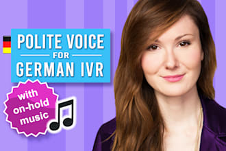 record a german voicemail with music