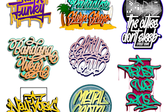 design an incredible mop graffiti design for your business